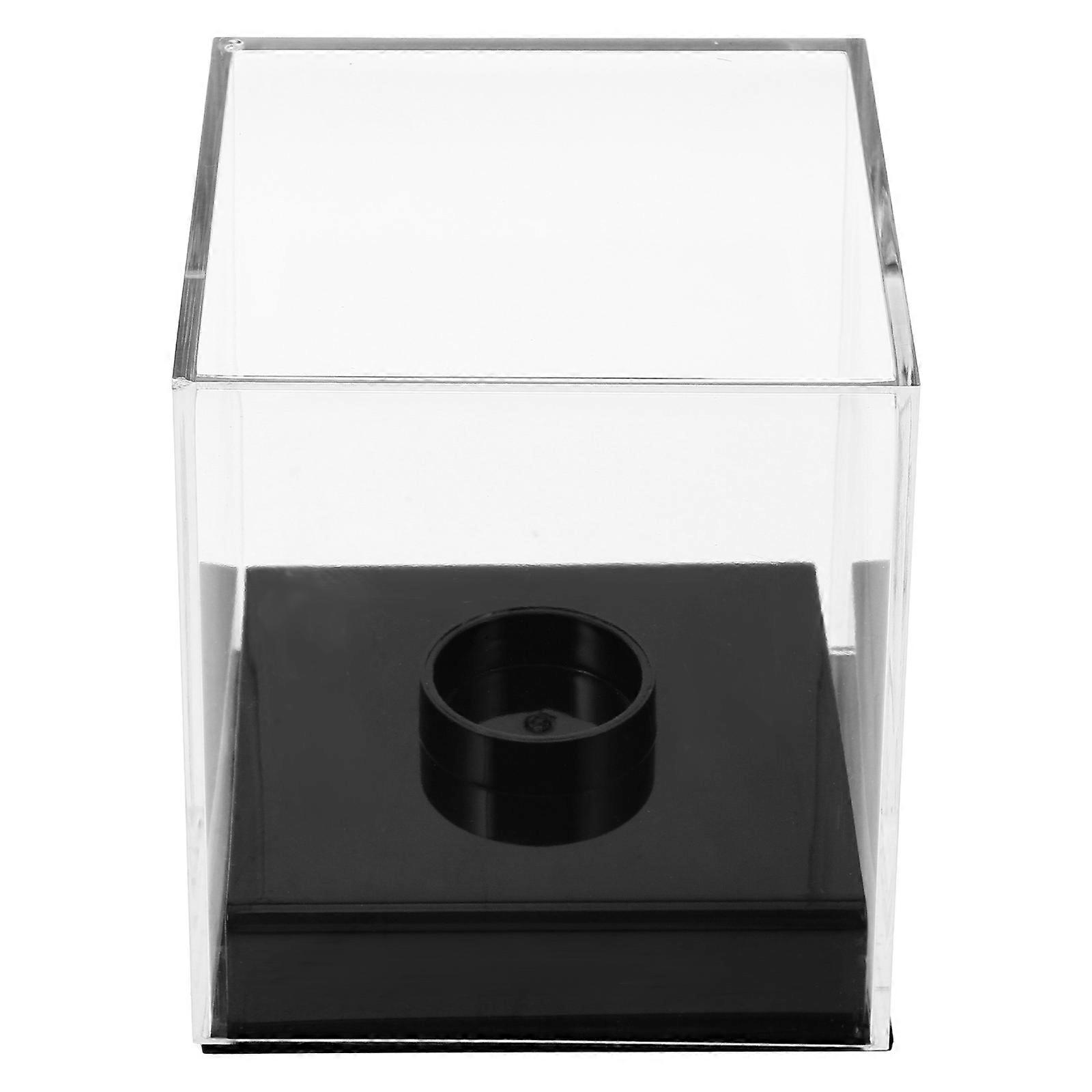 Baseball Holder Display Case Acrylic for Balls Transparent Square