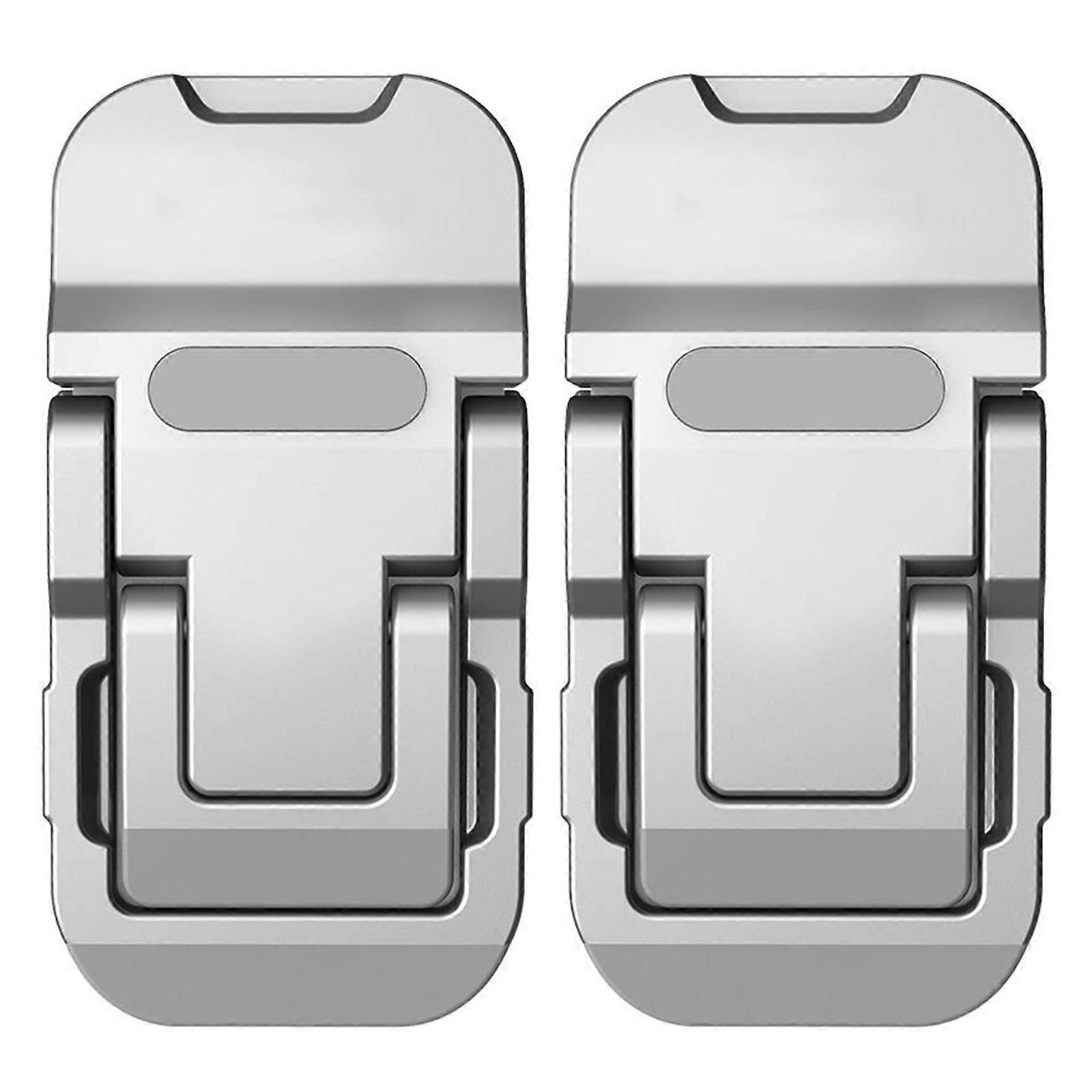 Self-Adhesive Portable Laptop Stand Invisible Computer Stand Foldable Ergonomic Desktop Bracket for Tablets  Silver