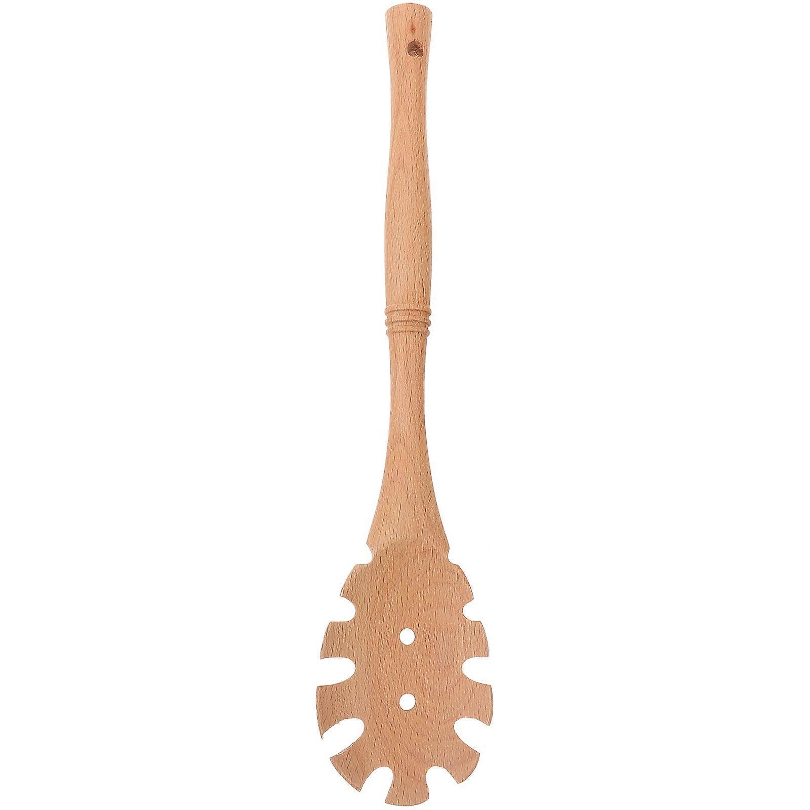 Pasta Serving Spoon Wooden Spaghetti Server Spoon for Kitchen Use