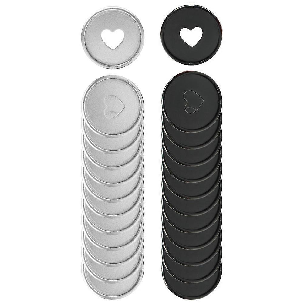 Heart Design Discbound Discs Loose-Leaf Binding Tools 24Pcs for Planners