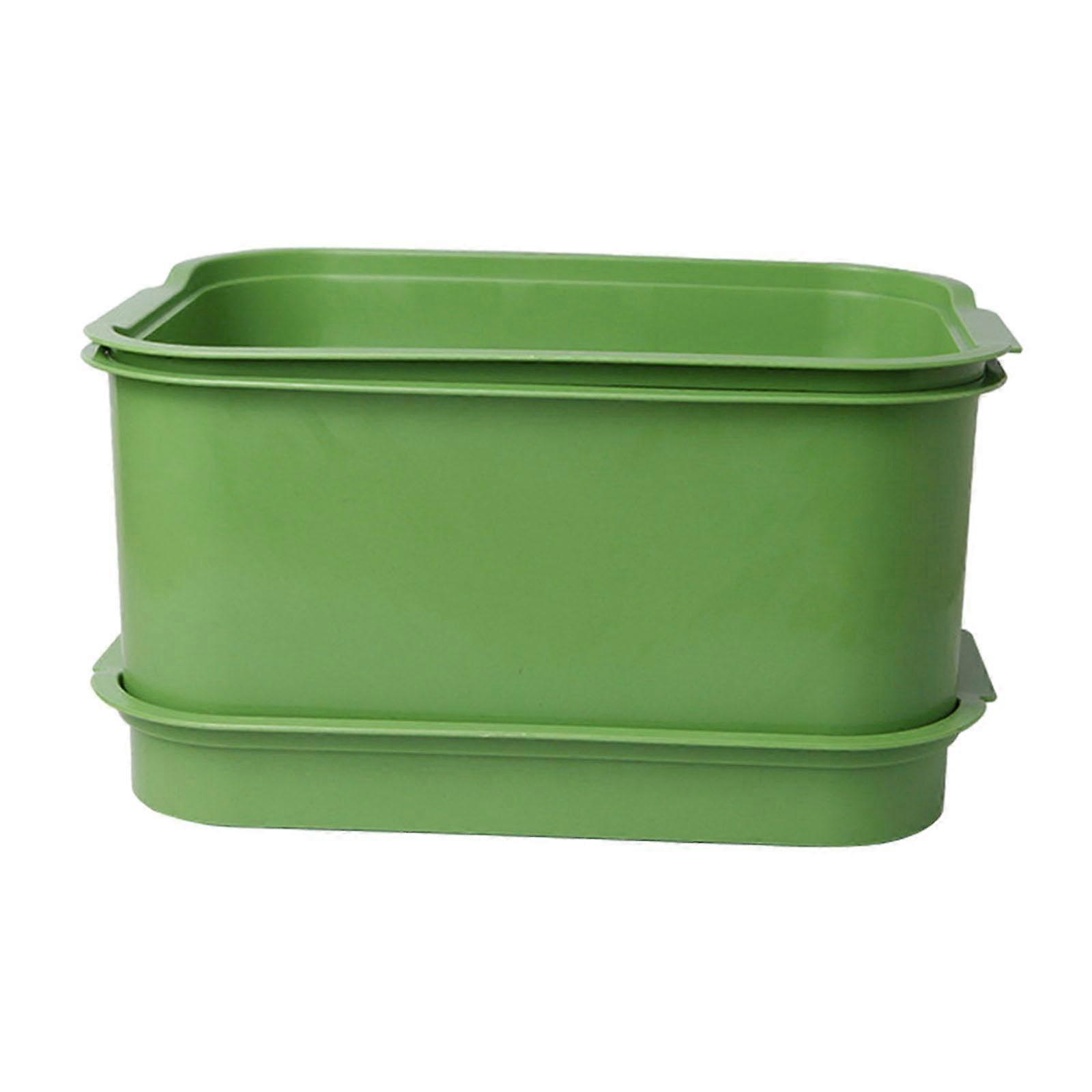 3 Tier Bean Sprouting Tray Kit, Stackable Seed Sprouter for NoSoil Growing, Easy Clean Plastic