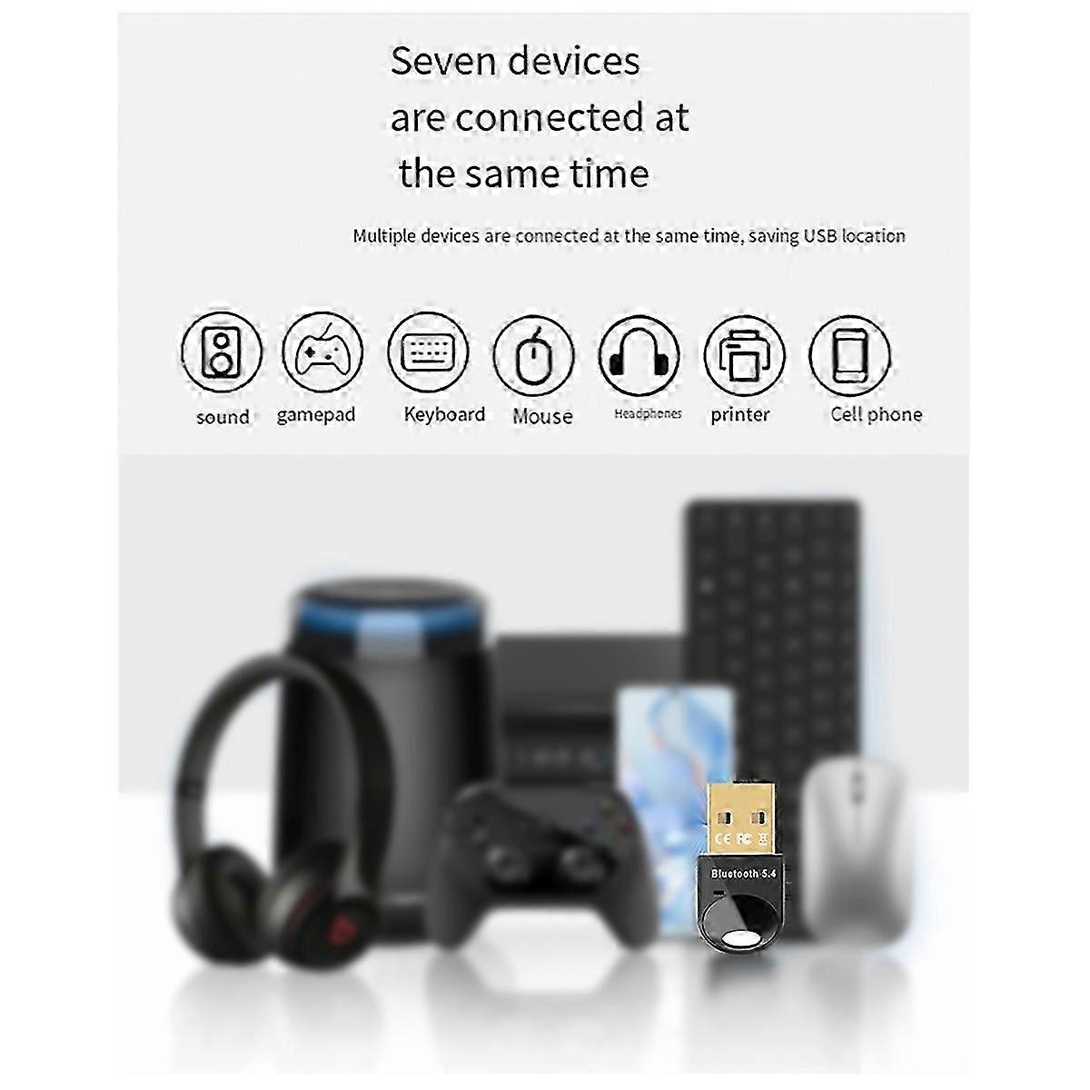 2026 Wireless Bluetooth Adapter For Pc Bluetooth 5.4 USB A