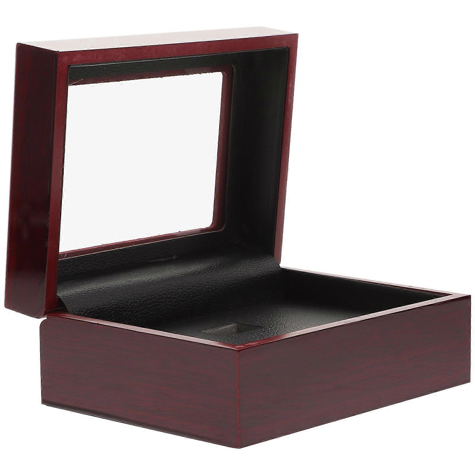 Decorative Ring Box Jewelry Case for Storage Use Wood Material