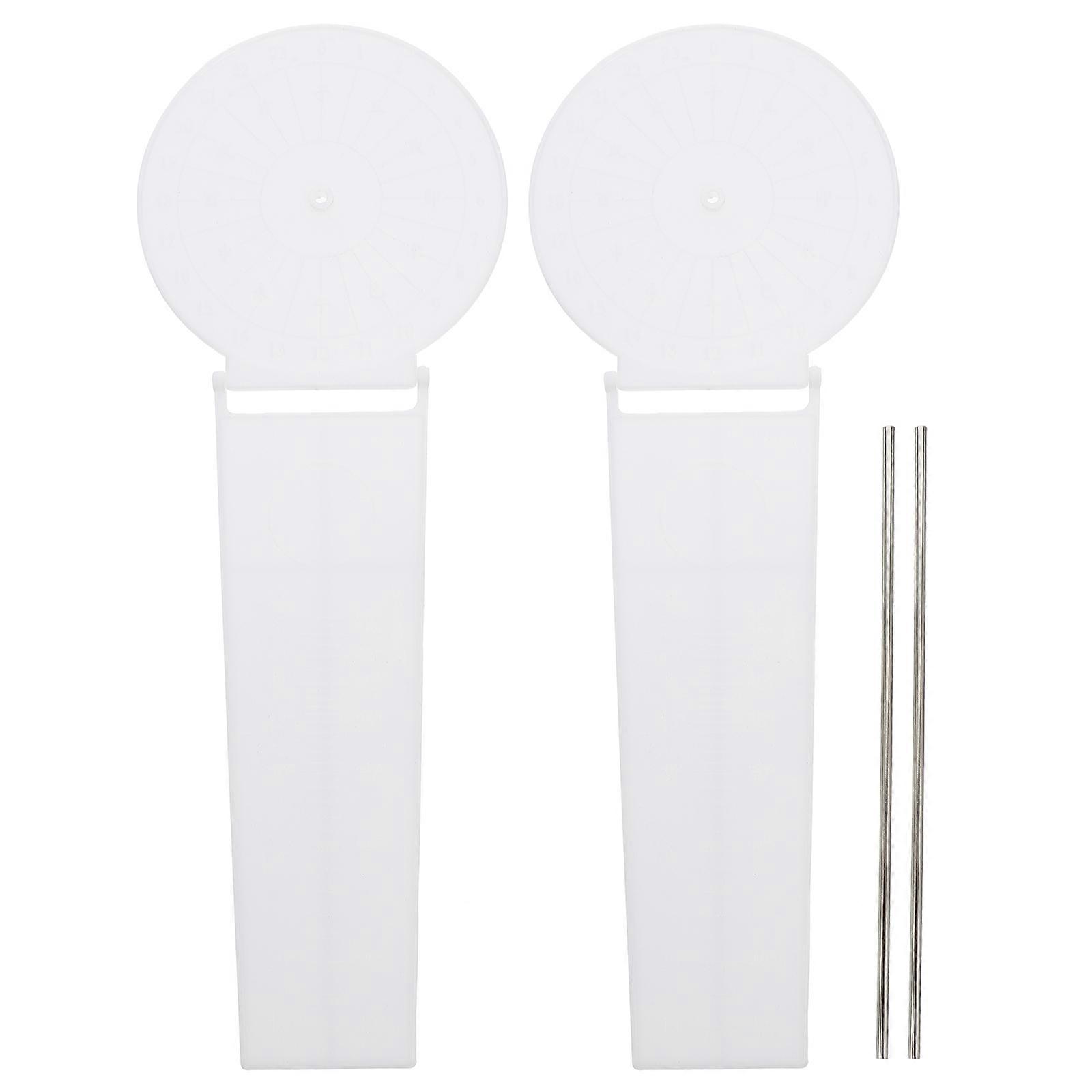 Plastic Scientific Model Equatorial Sundial Clock for Teaching 2Pcs