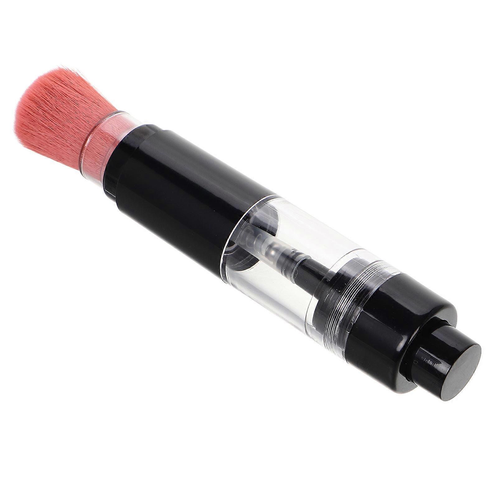 Powder Brush 2Pcs for Makeup Use with Refillable Loose Powder Jar