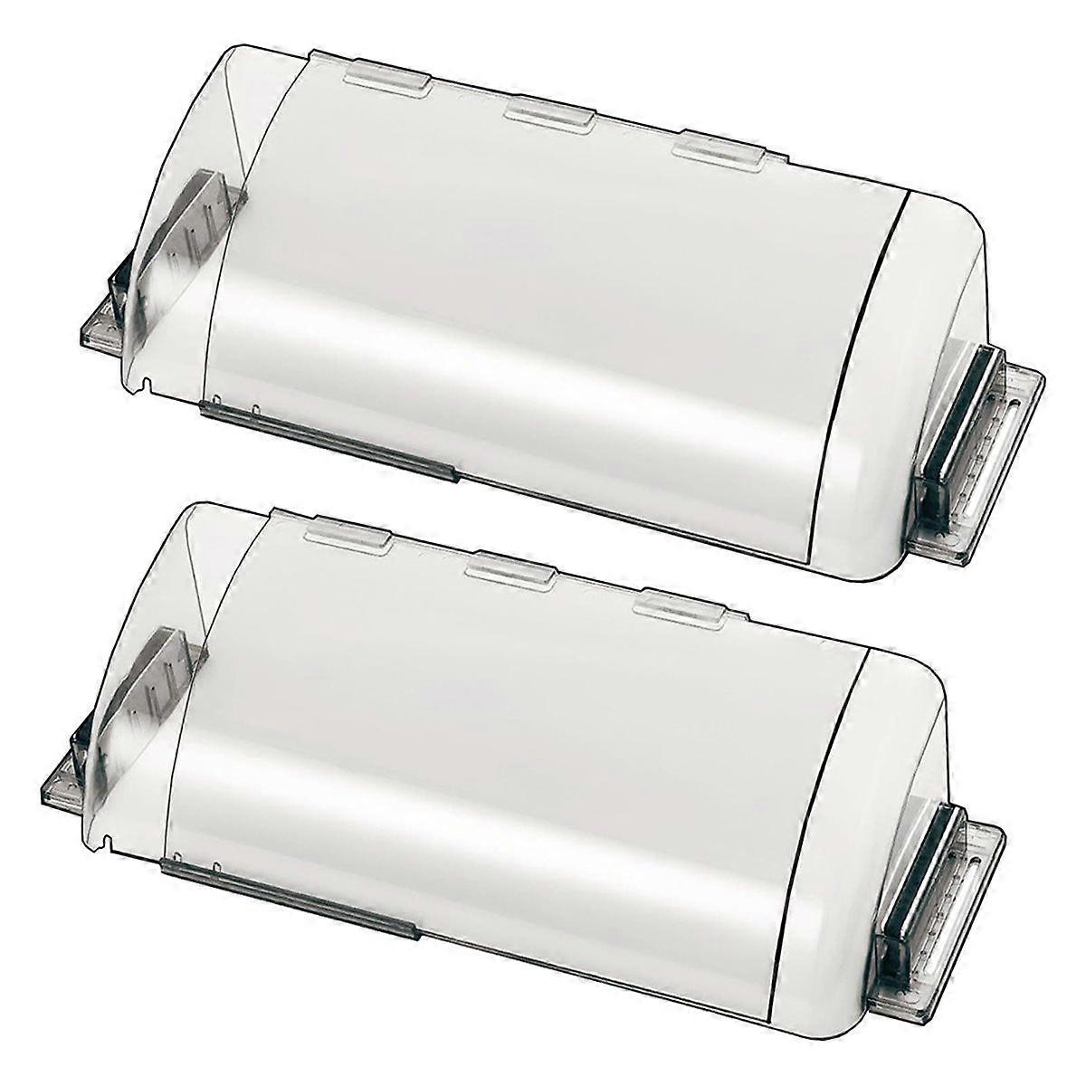 2-Pack Adjustable Air Vent Deflector, Transparent, 9"-15", for Ceiling, Floor & Sidewall Vents