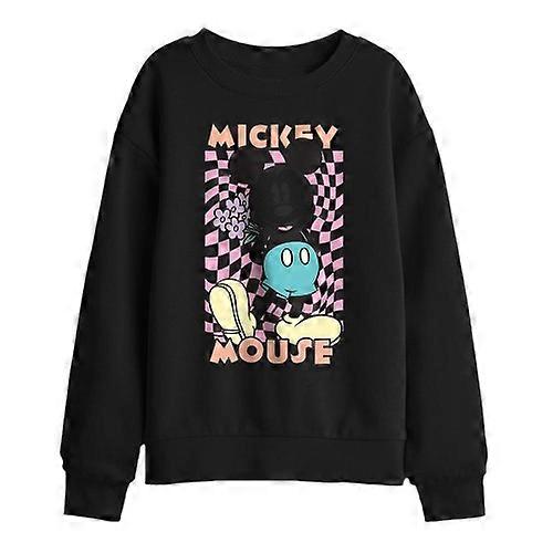 Disney Childrens/Kids Mickey Mouse Warp Check Sweatshirt