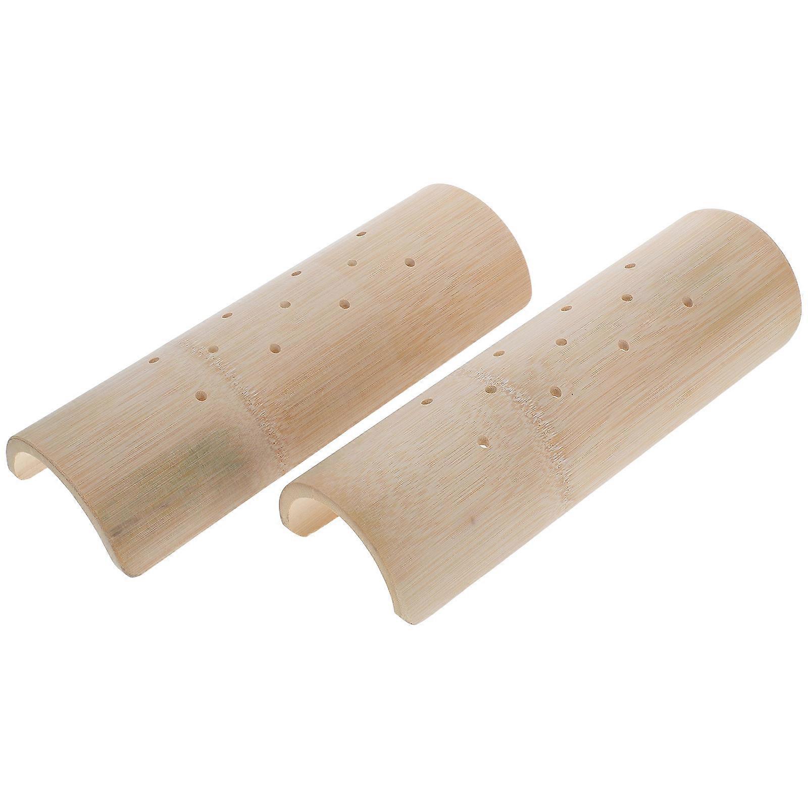 Reusable Bamboo Sauna Neck Pillow for Neck Support 4Pcs Semicircular Cushion