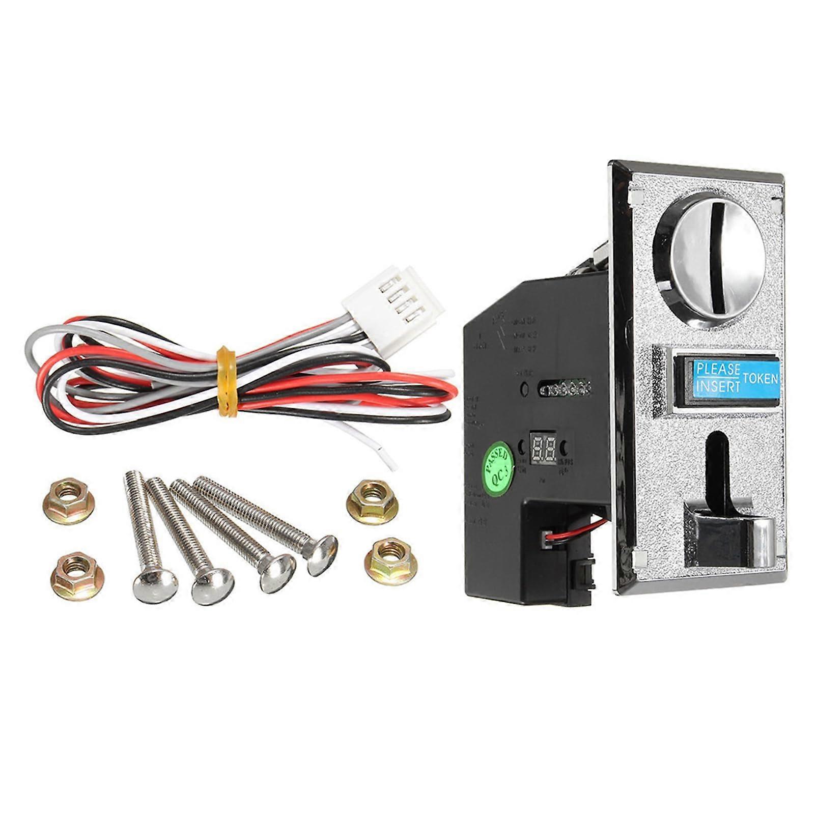 Coin Acceptor with Advanced CPU Control, MultiCurrency Compatibility for Arcade and Vending Machines