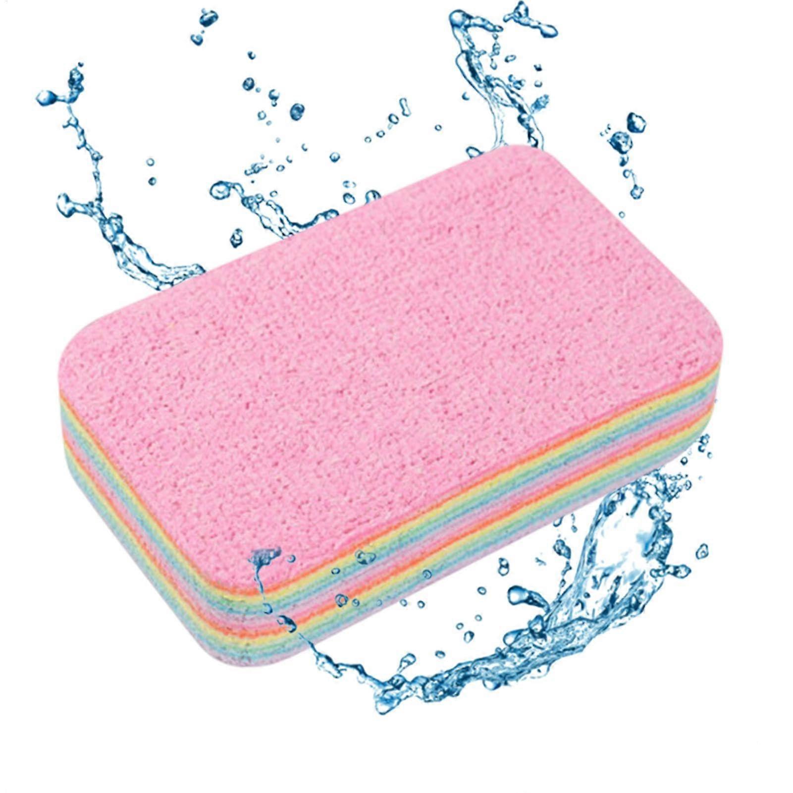 Reusable Microfiber Kitchen Sponges for Scratch Cleaning, 12 Pack MultiLayer Absorbent