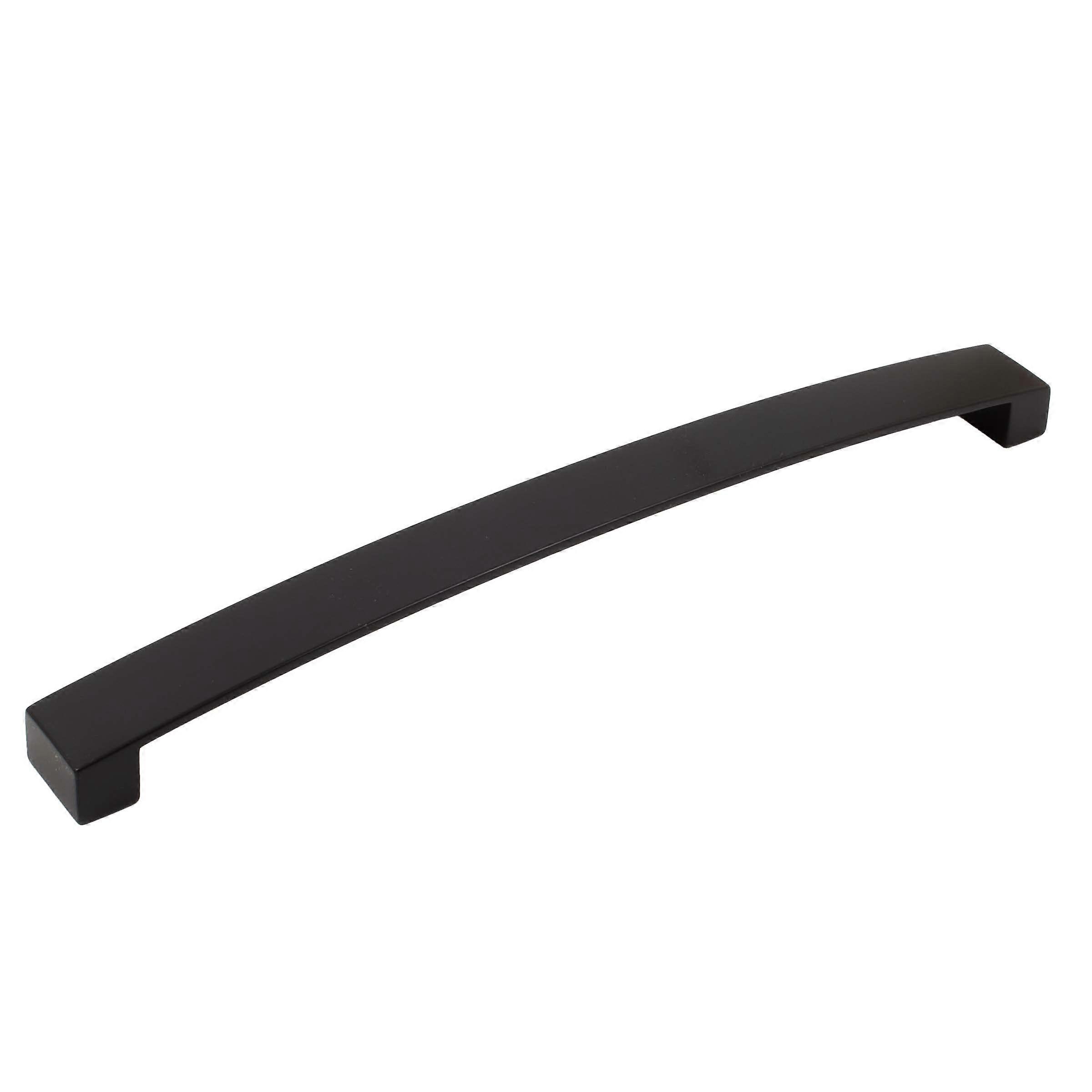 Matte Black Cabinet Pull 224mm Modern Drawer Handle with Ergonomic Comfortable Grip