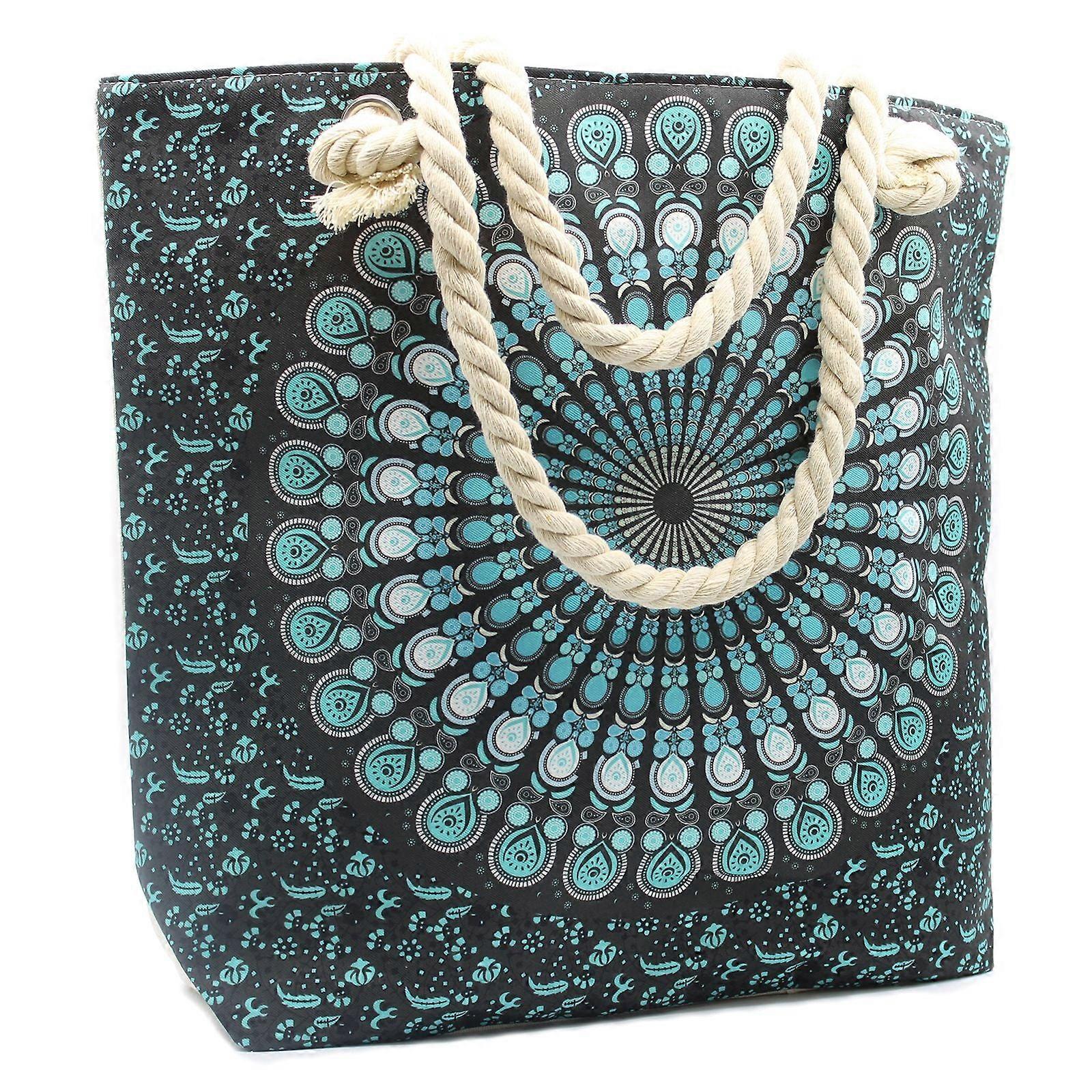 Rope Handle Mandela Bag - Deep Blue