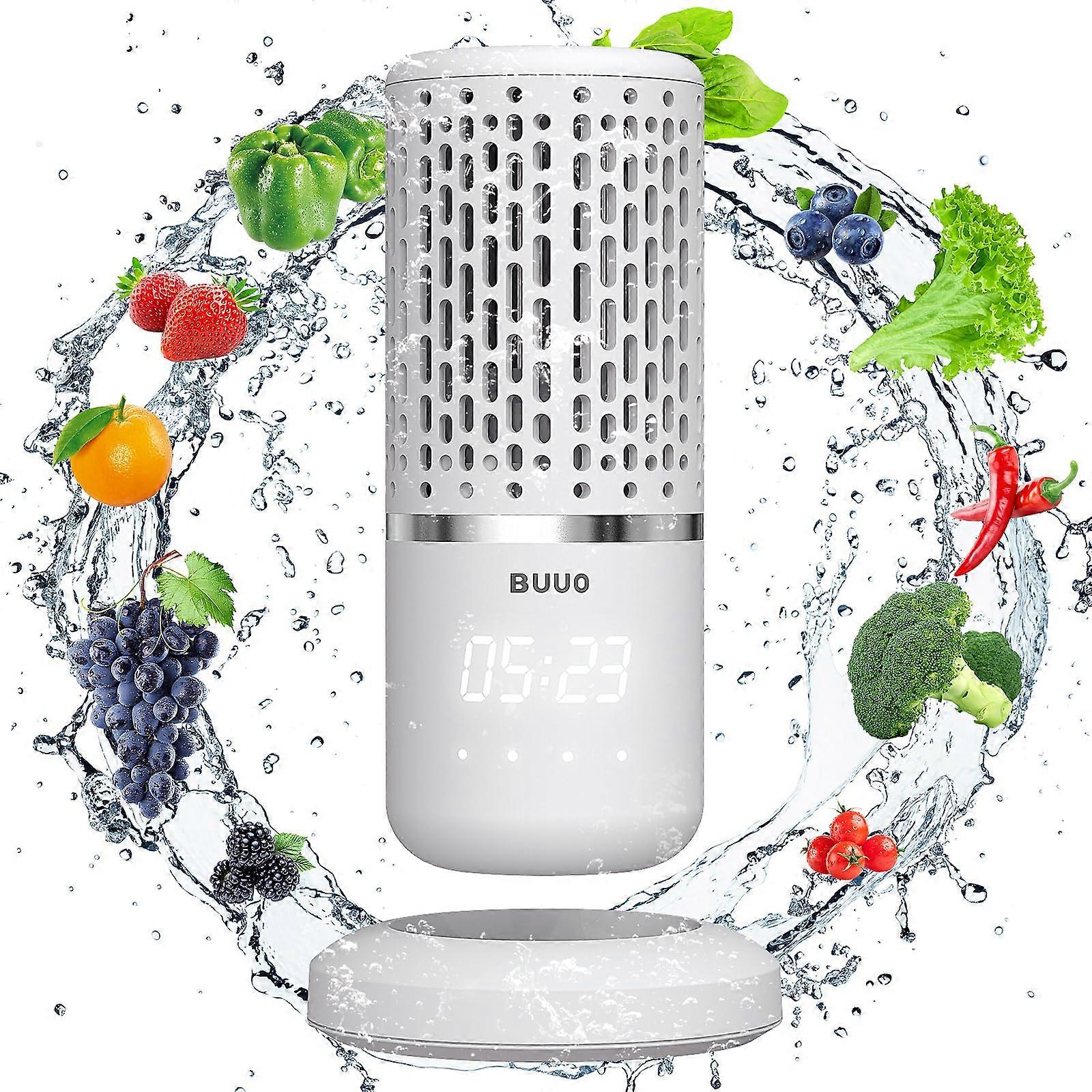 Fruit and Vegetable Washer with Fast Electrolytic Cleaning, Large Area, Rechargeable Portable Purifier