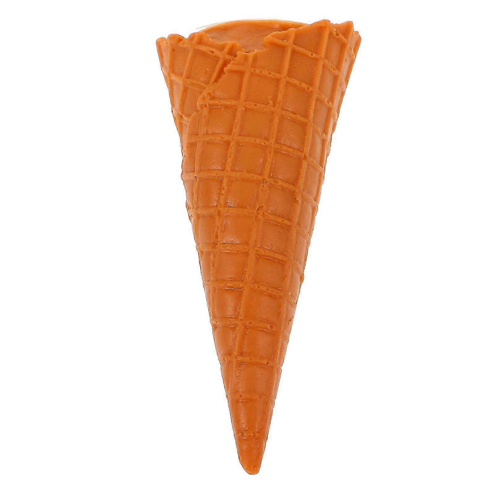 Ice Cream Cone Simulation Model 2pcs Photography Prop Food Model
