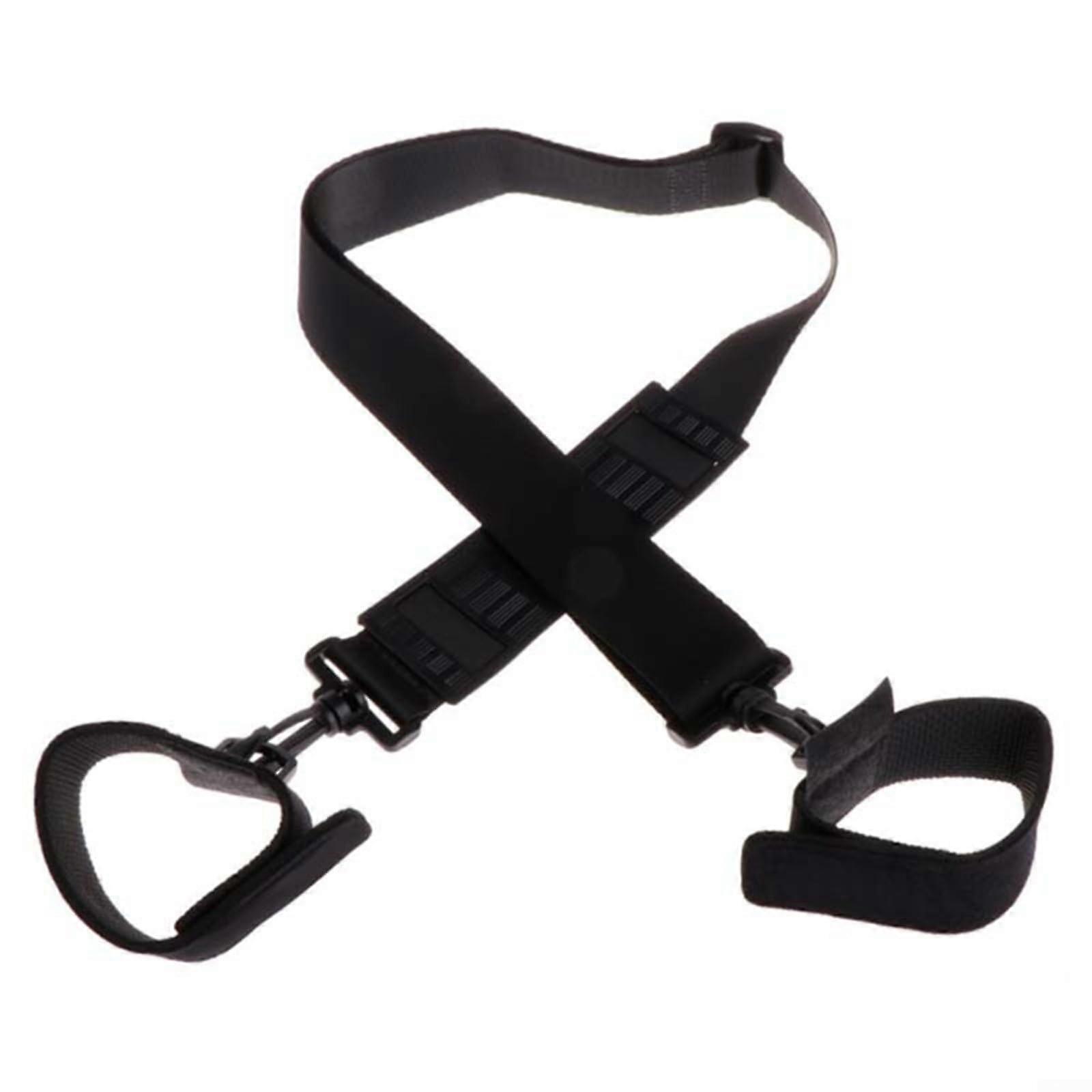 Fishing Rod Carry Strap Adjustable Shoulder Sling Holder with AntiSlip Foam Grip for Multiple Poles