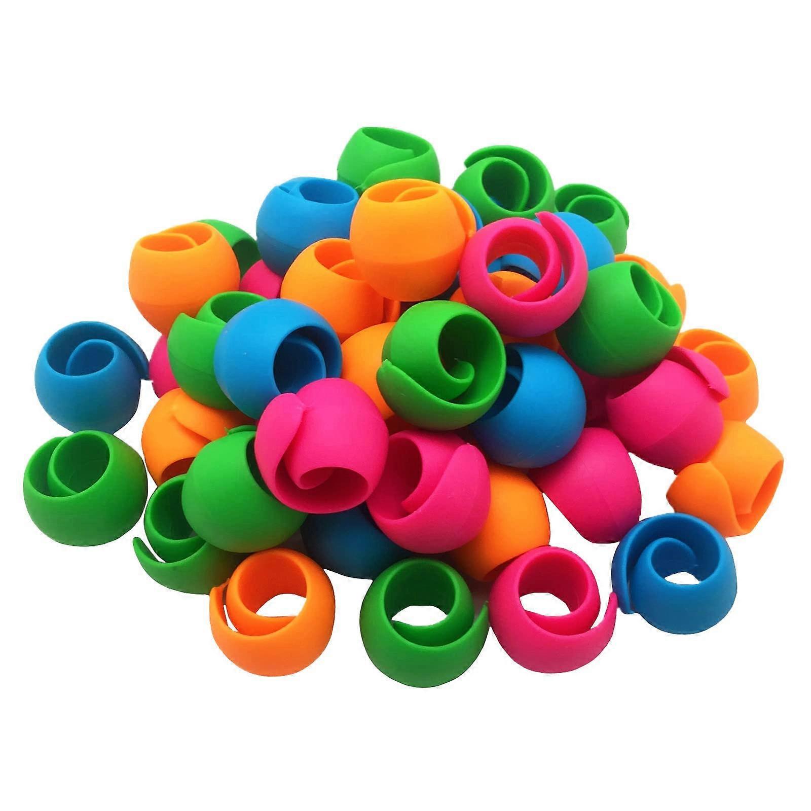 48pcs Thread Spool Savers and Huggers Silicone Holders Prevent Unwinding Fits Most Spool Sizes