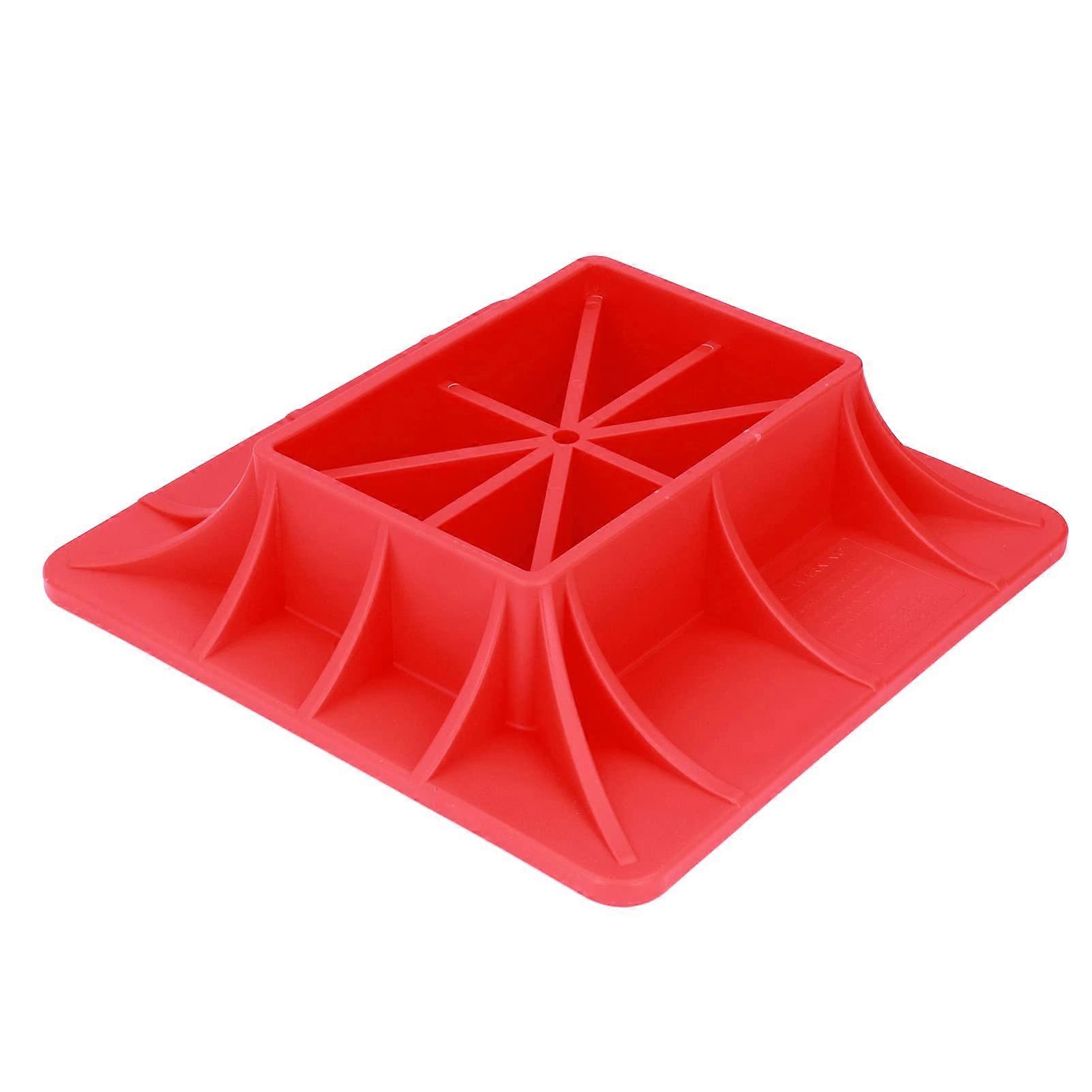 Off Road Jack Base Red Nylon Heavy Duty Lift Pad AntiSink Support for Sand Mud Grass