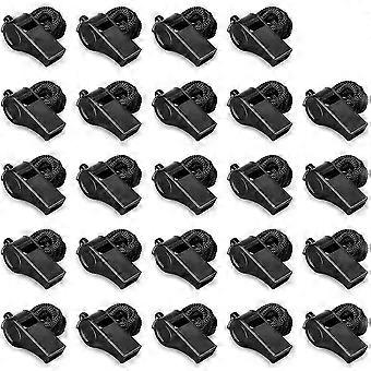 24 Whistle, Sports Whistle Lanyard, Loud And Crisp Sound Whistle In Bulk Perfect For Coaches, Referees And Officials