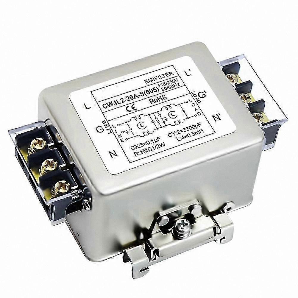 20A AC Power EMI Filter 220V Anti-Interference Suppression Solution