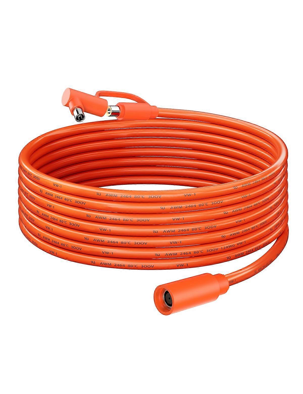 30FT 12AWG Solar Panel Extension Cable 8mm to DC7909 with DC8020 Adapter for Generators