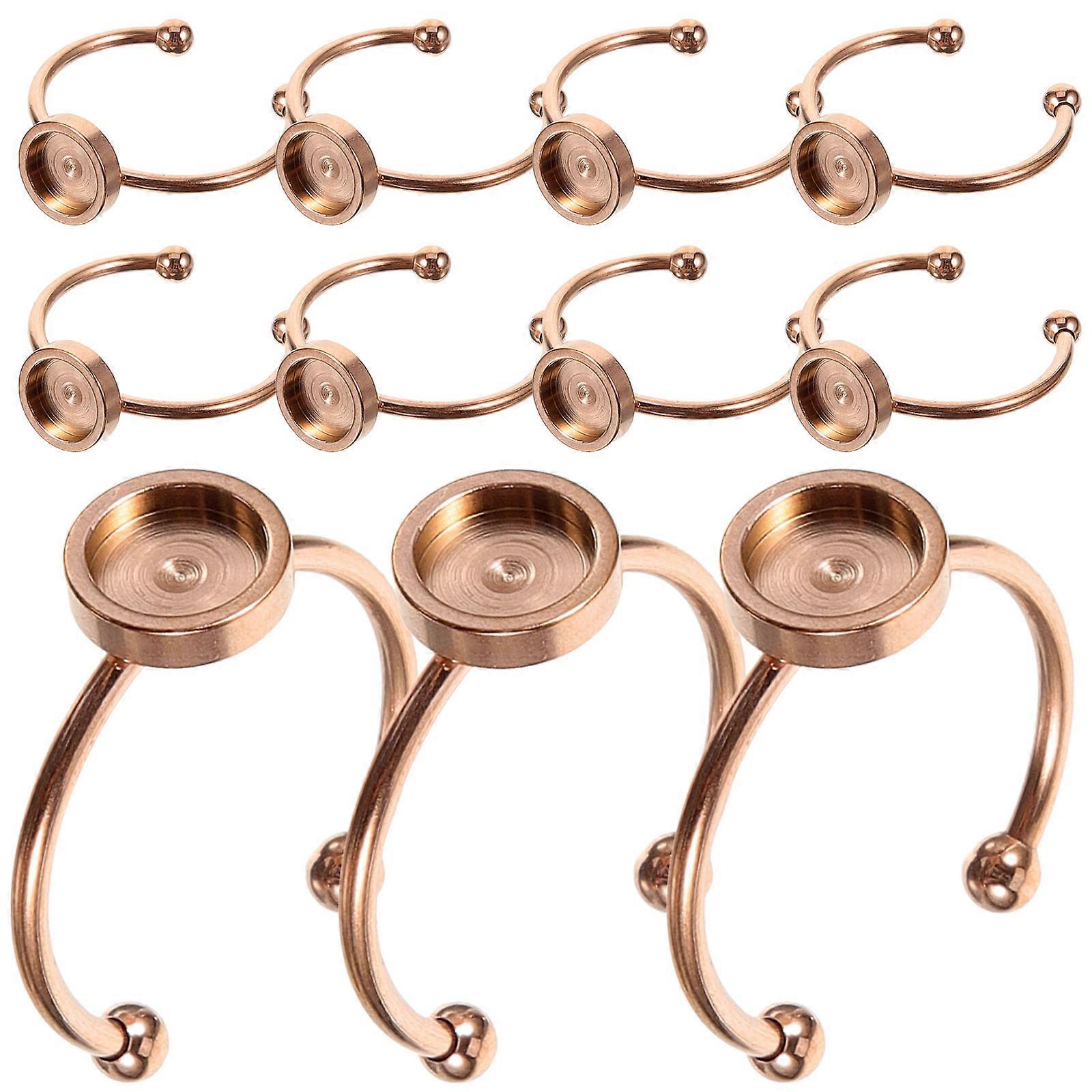Ring Diy Blank Bezel Ring Holders Add Decorations Craft Making Diy Makers 10Pcs