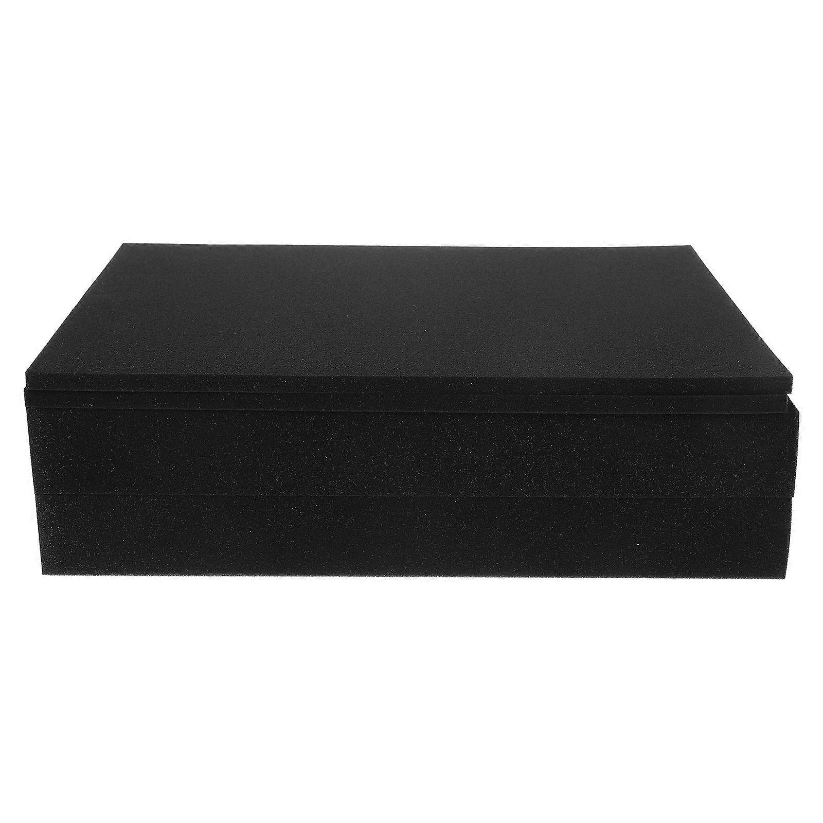 Hand Tearable Foam Inserts for Jewelry Box Organizer 4Pcs Black Sponge Sheets
