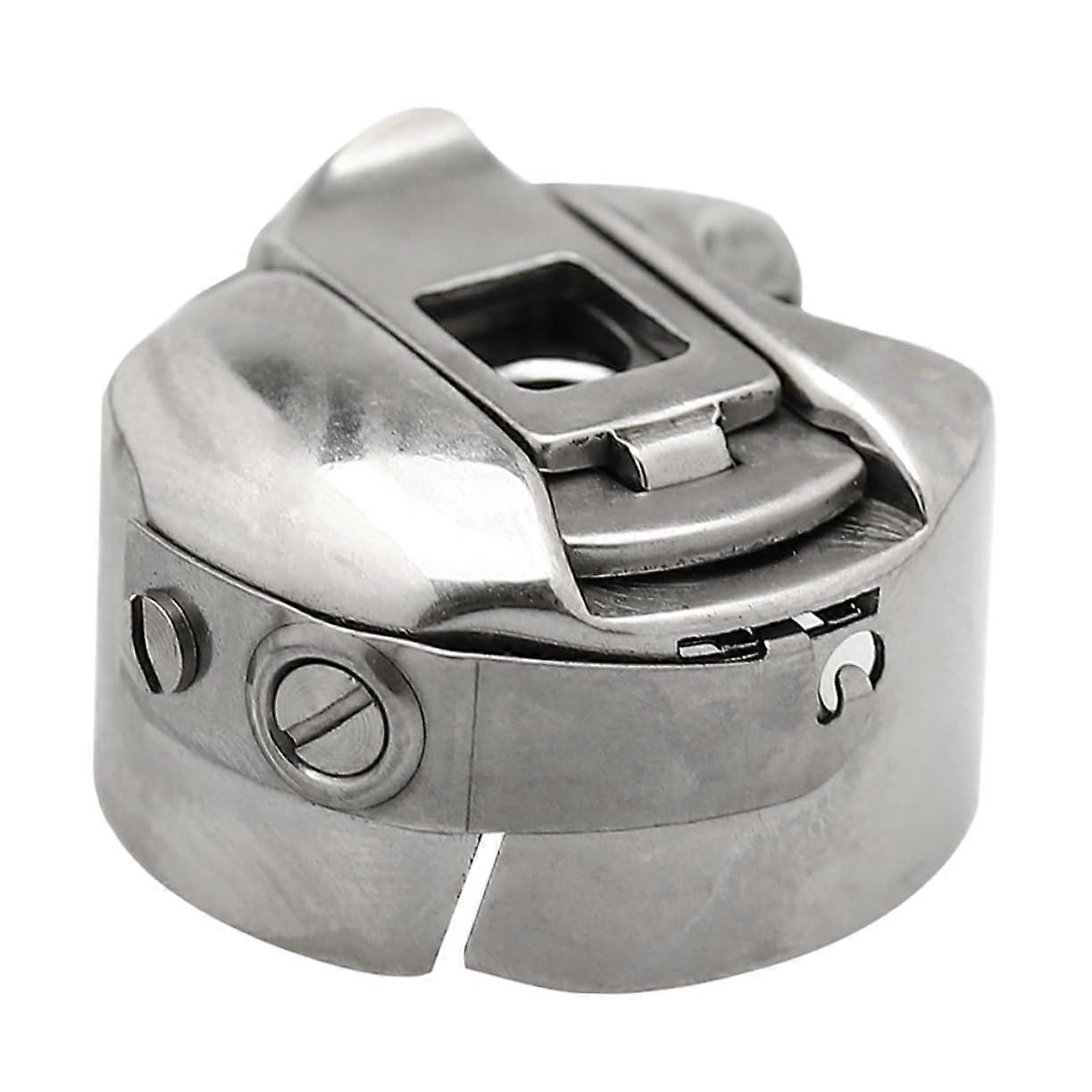 2pcs Industrial Sewing Machine Bobbin Case Durable Stainless Steel Replacement Set