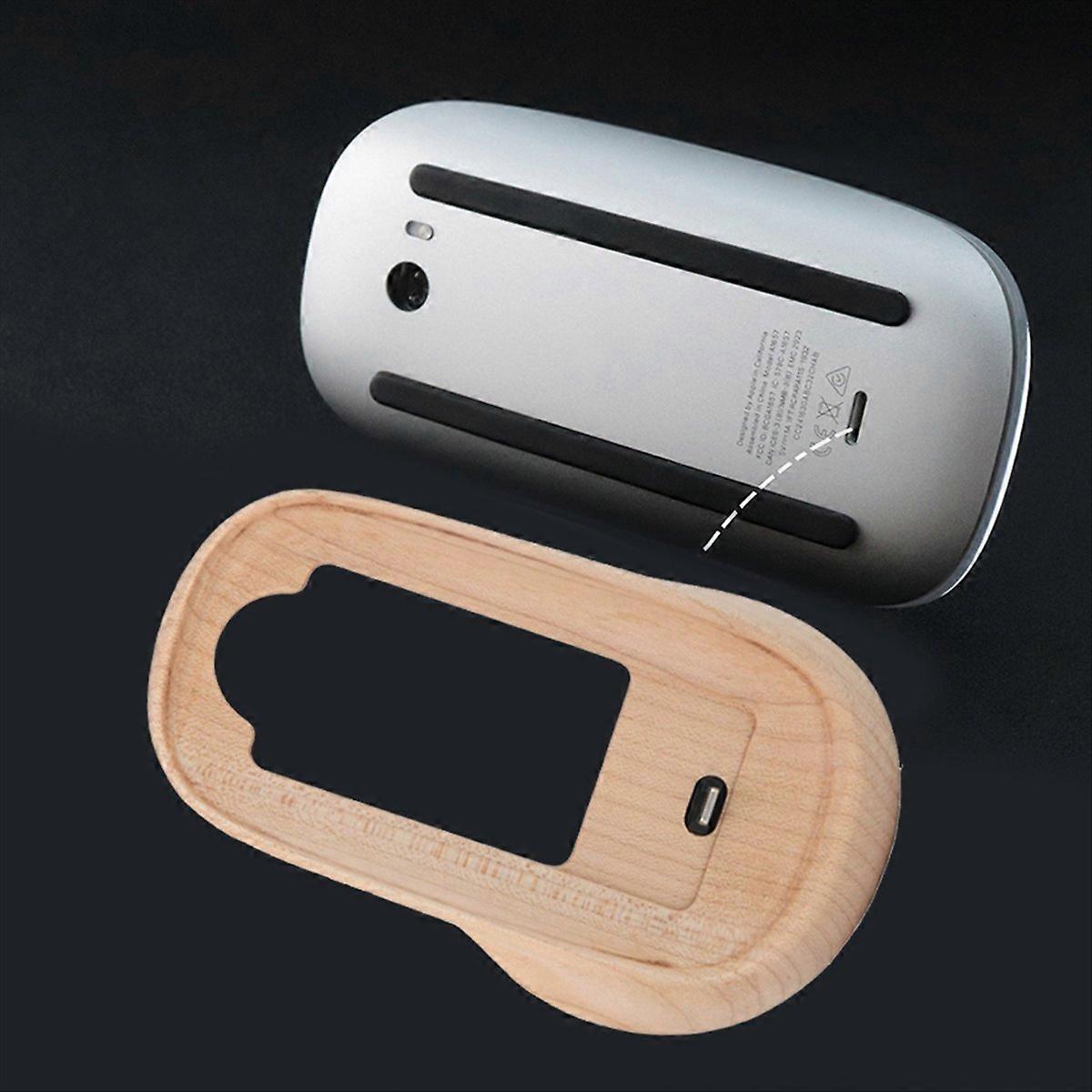 Solid Wood Base for Magic Mouse for Elevated Base IOS