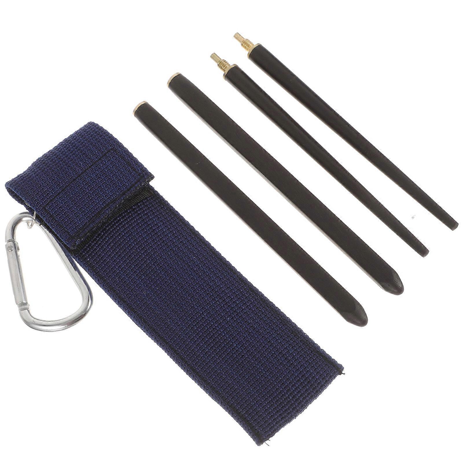 Black Portable Chopsticks for Camping with Foldable Design 1Pair Pack
