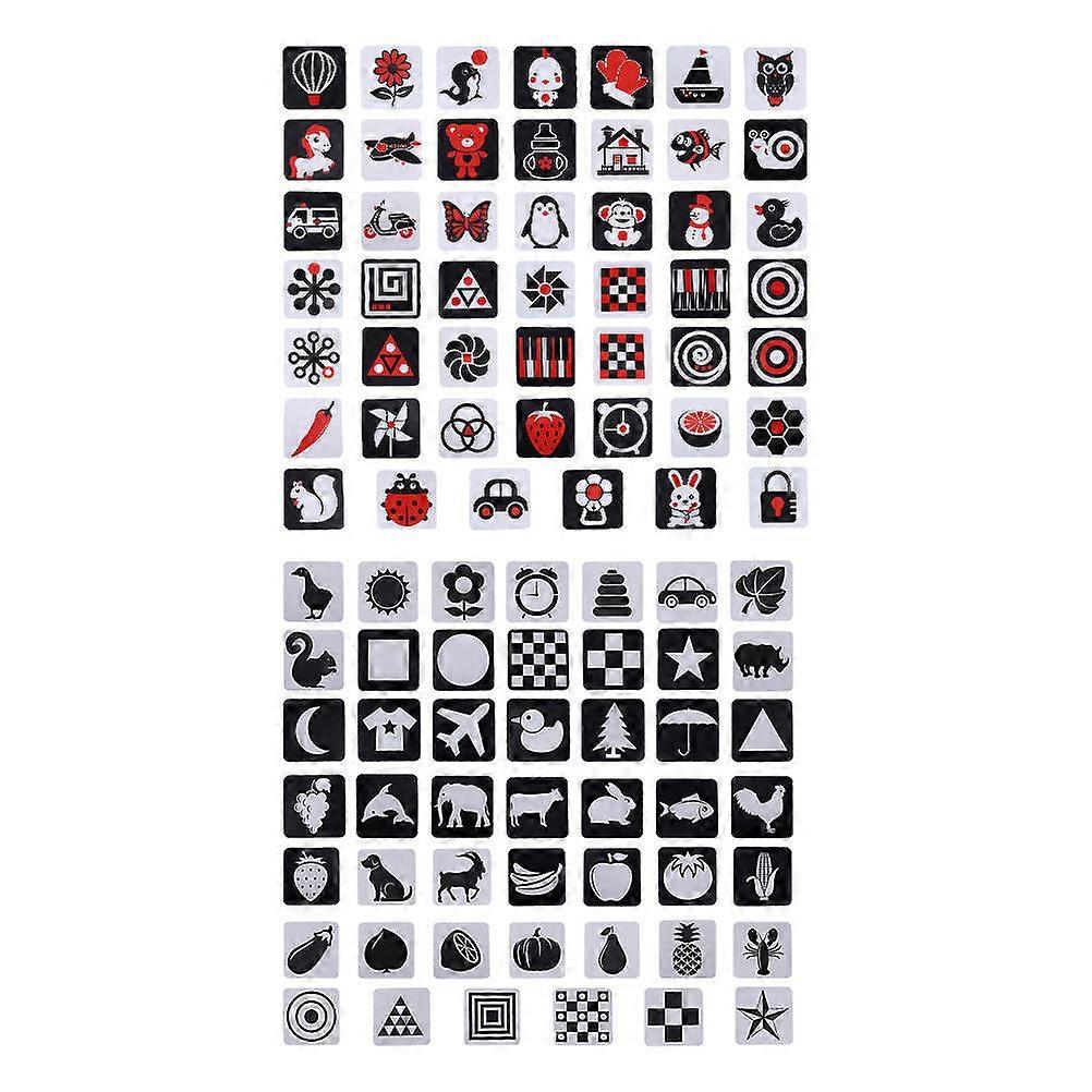 Infant Visual Stimulation Cards for Learning 2Sets of Educational Flashcards