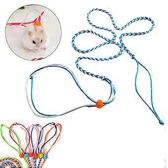 Walking Lead Harness Adjustable Hamster Leash and Collar for 3Pcs Small Pets