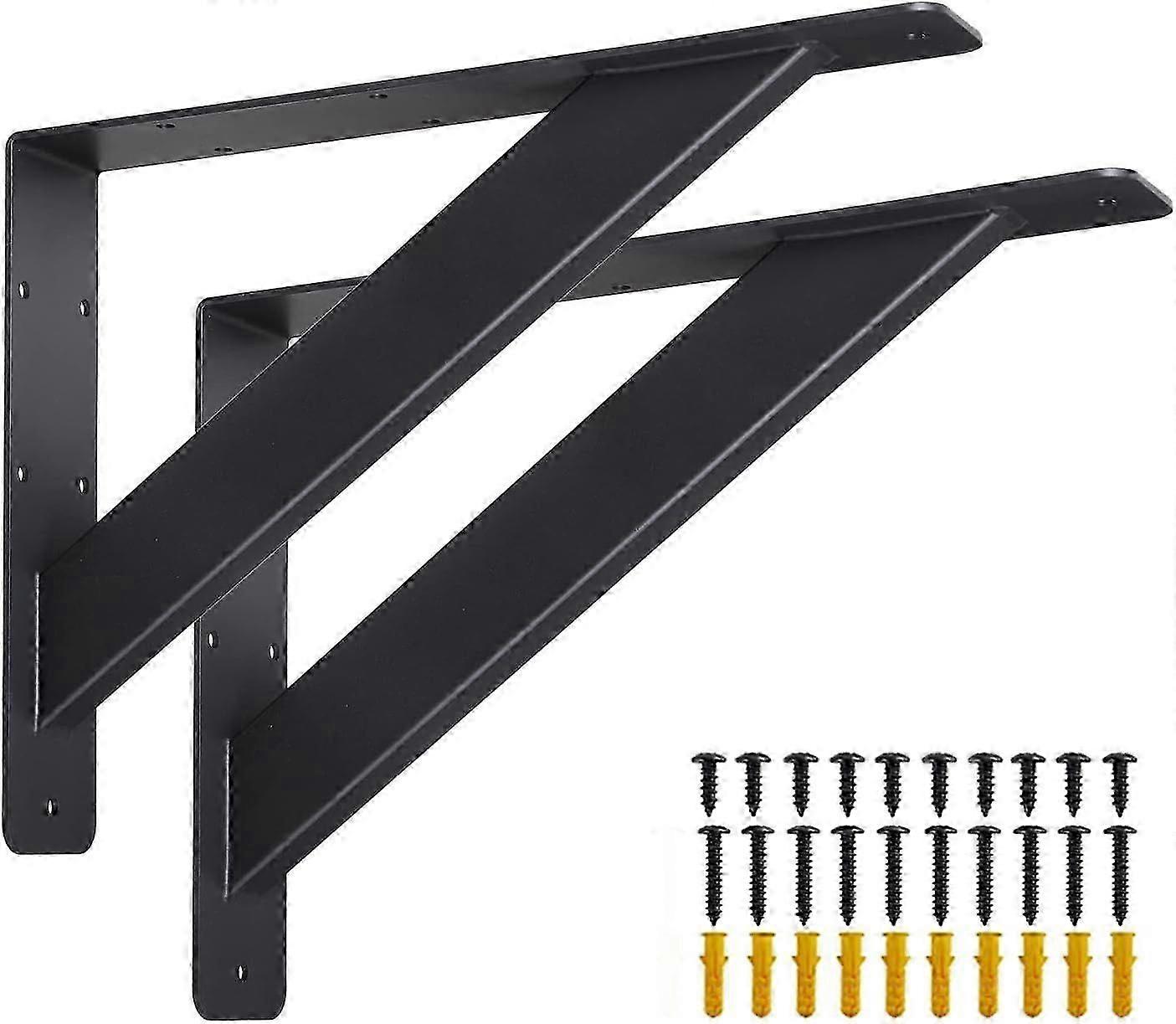 SeraphinaT 2Pcs Countertop Support Brackets 12"x 9" Heavy Duty Solid Floating