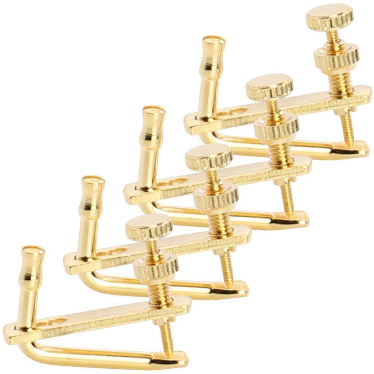 4pcs Violin Fine Tuners Durable Alloy Build Smooth Adjustment for Precise String Tuning