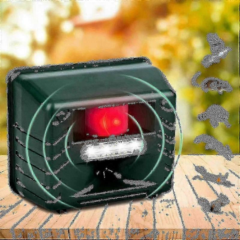 Outdoor ultrasonic repeller with motion detection