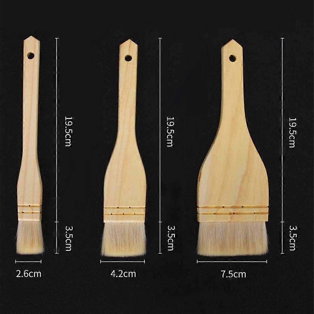 Bread Brush Multi-Use Woolen Brush for Oil Application 12Pcs Set