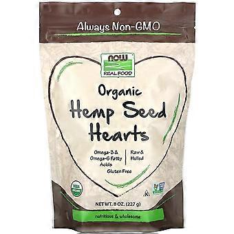 NOW Alimentos, Comida Real, Corações de Sementes de Cânhamo Orgânico, 8 oz (227 g)