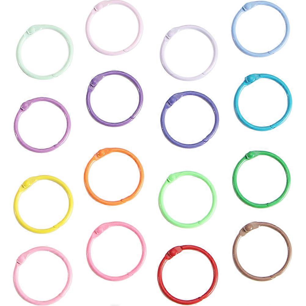 Multi-Function Key Ring Binder Ring for Daily Use 50Pcs Metal Book Accessory
