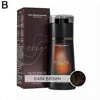 Hair Dye Shampoo, Polar Hair Dye Shampoo, Polar Haircare Instant Dye Shampoo, Natural Hair Color Shampoo for Gray Hair Coverage for Women & Men-lrg