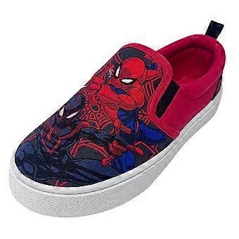Kids Girls Boys Marvel Spider-Man Official Licensed Slip On Trainers Sneakers