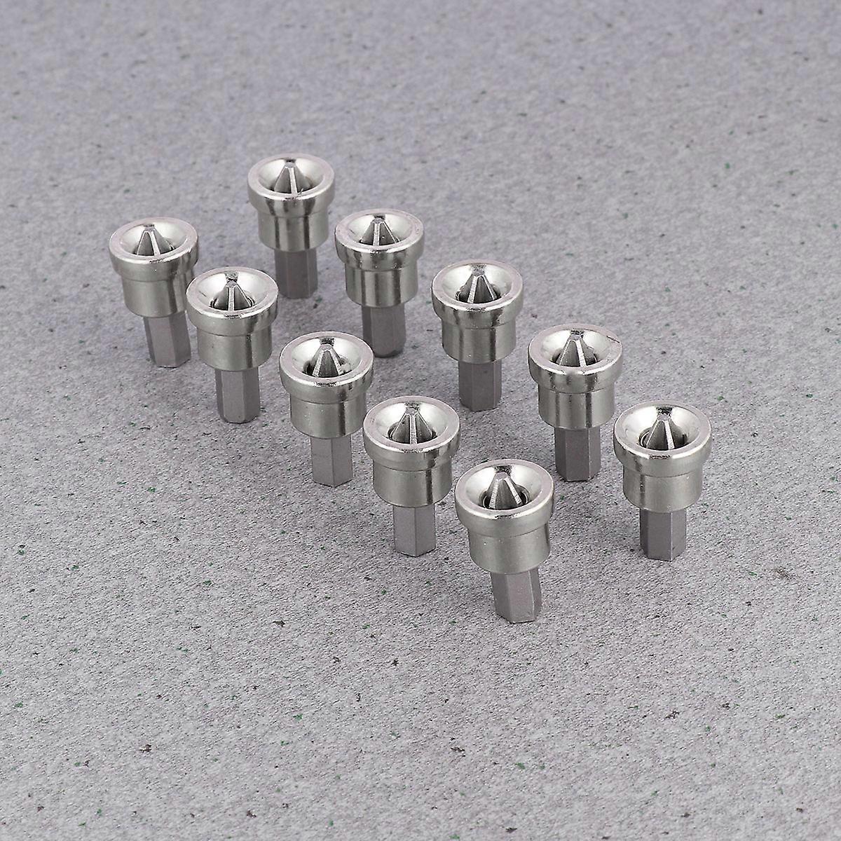 Drywall Screws Locating Screwdriver Bits for Drilling 10Pcs Silver