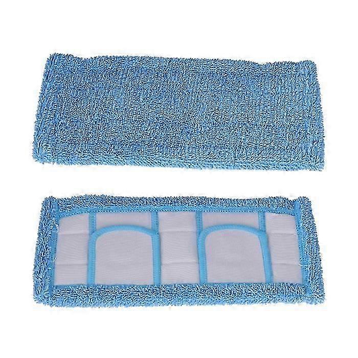 Washable and reusable microfiber mop pads - brand - White