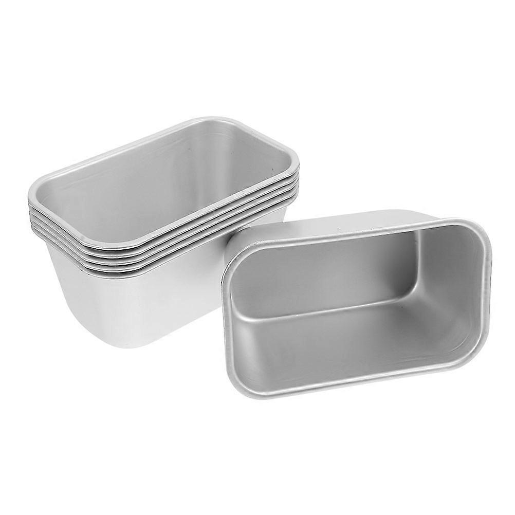 Cake Making Mold for Baking Use 6Pcs Non-Stick Rectangular Toast Box