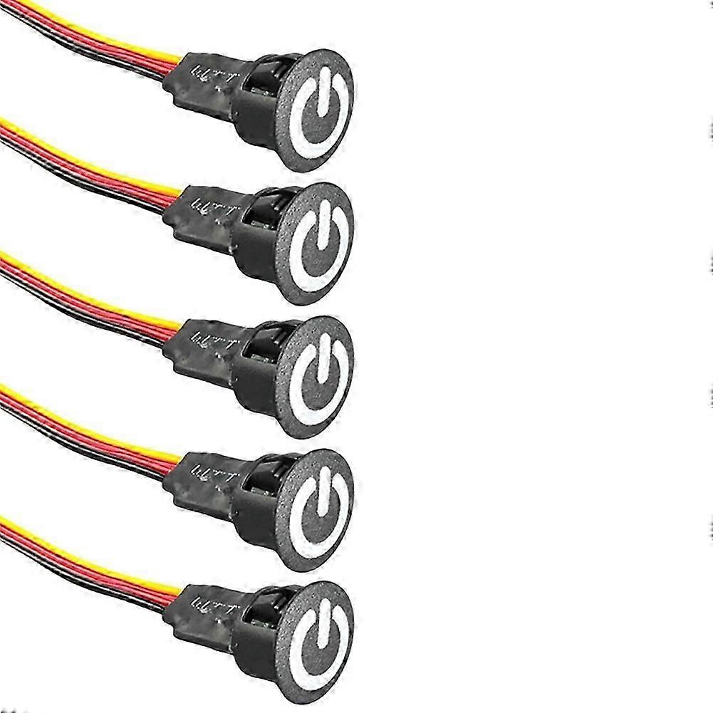 5Pack Dimmable Touch Sensor Button Smart Home Switch Controller for DC3.7-24V Closet Corridor LED Strip Light Switch
