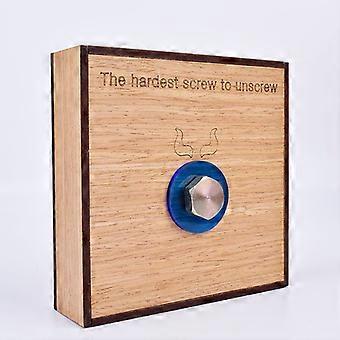 Screw 3d Wooden Puzzle Toy Brain Tease Jigsaw Puzzle Toy Board Game High Difficulty Impossible Puzzle Toy For Adult Gift