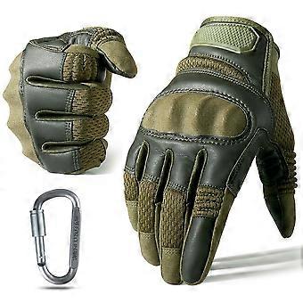 Touch Screen Pu Læder Taktiske Handsker Army Military Combat Airsoft Vandreture Cykling Klatring Skydning Fuld Finger Vanter Mænd