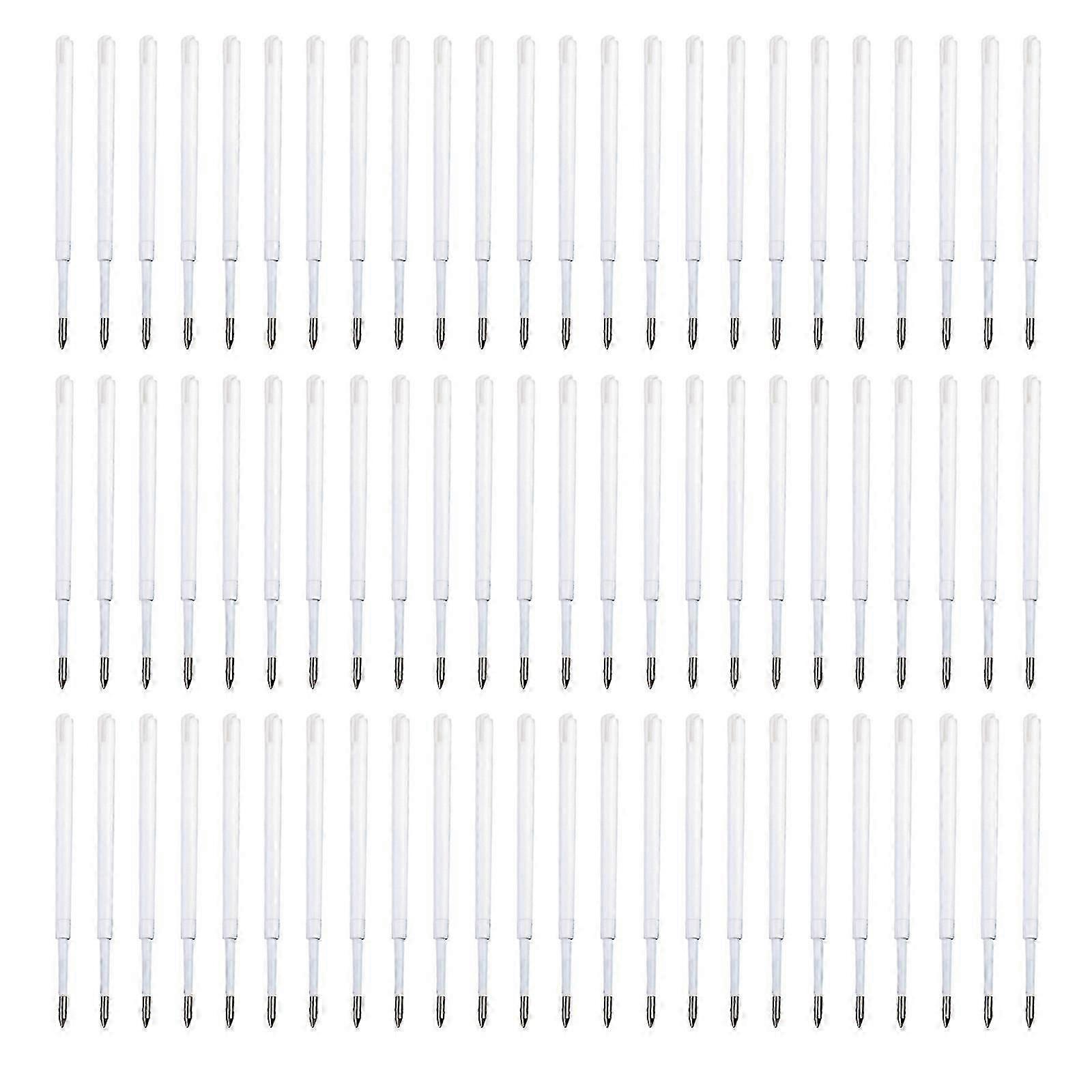 100Pcs Replaceable Pen Refills Black/Blue Inks Retractable Ballpoint Pen Refill 1.0mm Tip Smooth to Write,Quick Drying