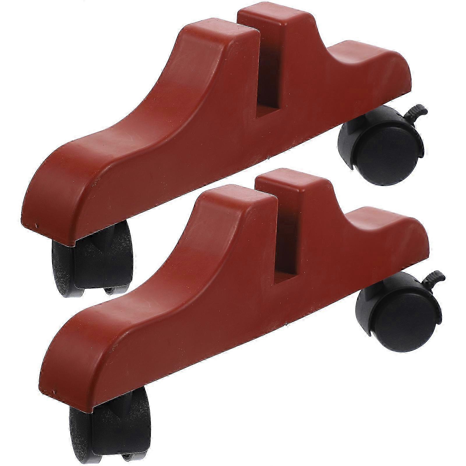 2Pcs Screen Divider Stand Plastic Divider Base Roller Convenient Room Divider Stand Base with Wheels