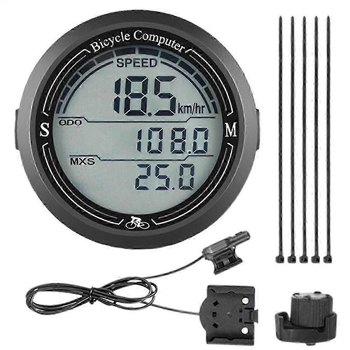 Bike Computer LCD Display Cycling Speed Tracker Waterproof Multi-Functions Electronics GPS Units for