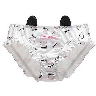 Cats Paws Printed Underwear Bikini Panties Stretch Briefs Breathable Underpants for Women Girls Black XL