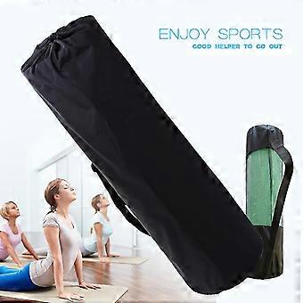 Yoga Mat Backpack Yoga Mat Breathable Mesh Bag Thick Waterproof Backpack Bag, Black,80cm